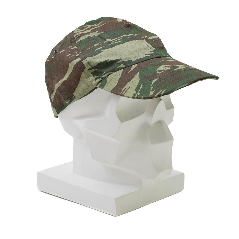 Tropas de campo del ejército griego original Cap Lizard Camo Hat, Grecia, excedente militar