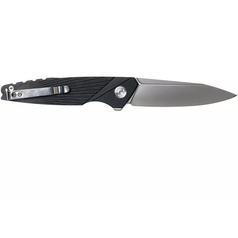 Fox Knives Brand Plegador de bolsillo plegable Metropolis de acero inoxidable 440c recubierto de satén