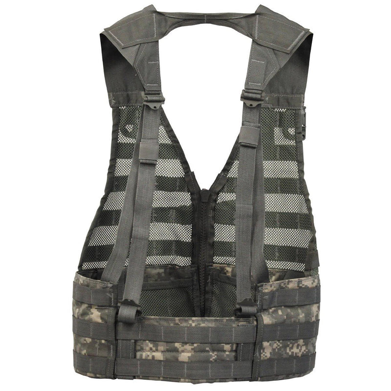 Chaleco táctico del ejército original de los EE. UU. Molle II gris oscuro ajustable ajustable