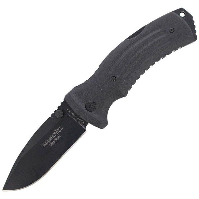 Fox Knives Brand Kuma plegable Cuchillo de titanio acero inoxidable recubierto de acero 440 G10