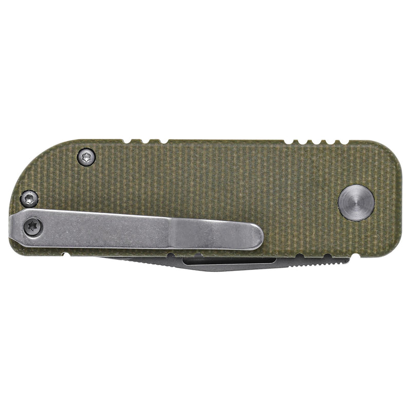 Fox Knives Nu-Bowie BF-758 MI Cuchilla de bolsillo plegable de acero inoxidable D2 Hoja