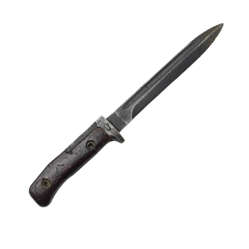 Original checo militar vz 58 rifle bayoneta bayoneta de cuero combate combate cuchillo fijo