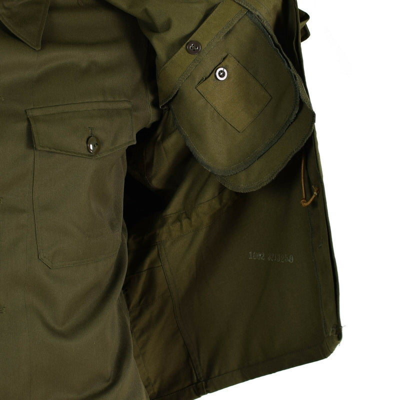 Chaqueta de campo del ejército checo vintage original M85 Militar Olive Verde Militar NUEVO