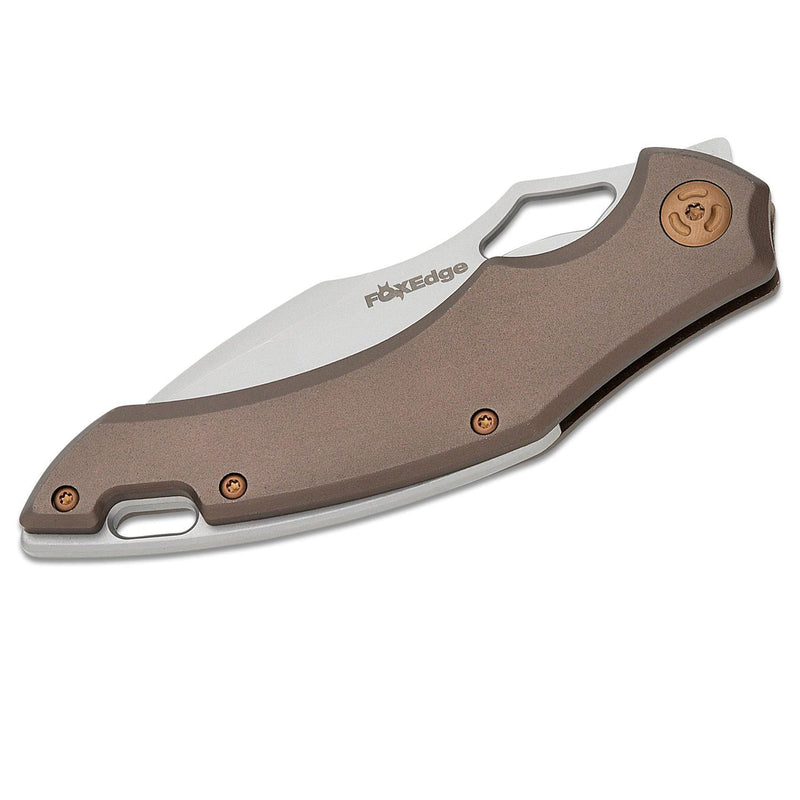 Fox Knives Sparrow Punte de bolsillo plegable Punto de caída de acero inoxidable 9CR13