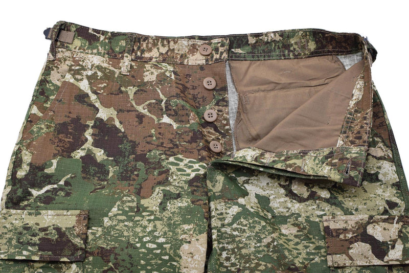 Mil-Tec Militares de los pantalones de campo BDU R/S BANSERS Camuflaje Cintura ajustable