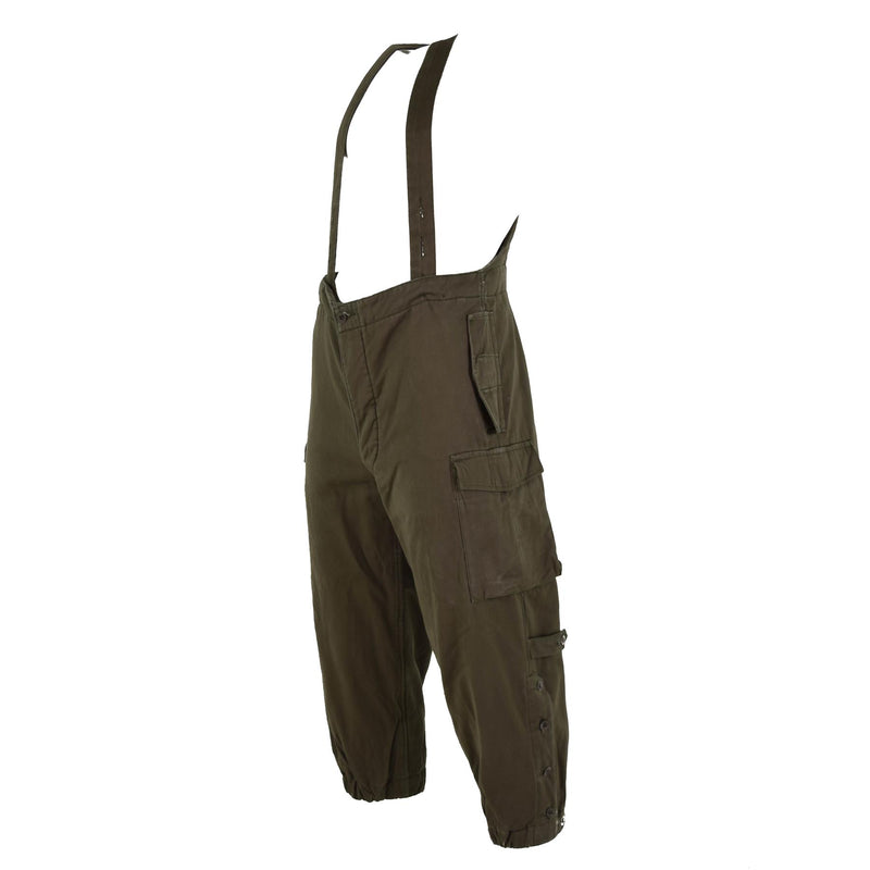 Pantalones térmicos del ejército austriaco original Bundeswehr Clima frío pantalones de suspensión