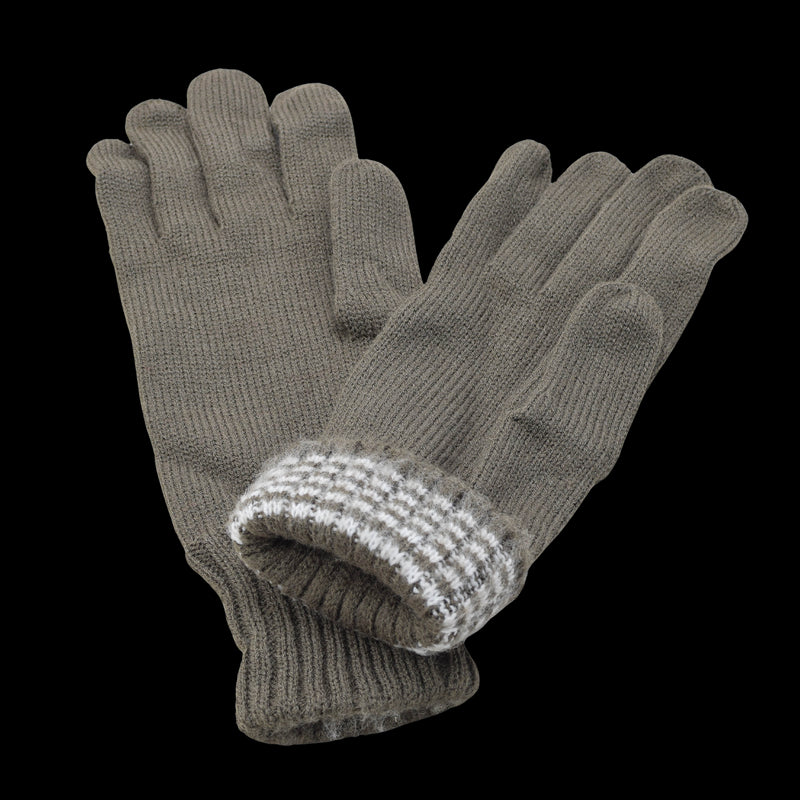 Guantes de lana del ejército austriaco original de la lana más cálido Invierno marrón al aire libre tejido nuevo