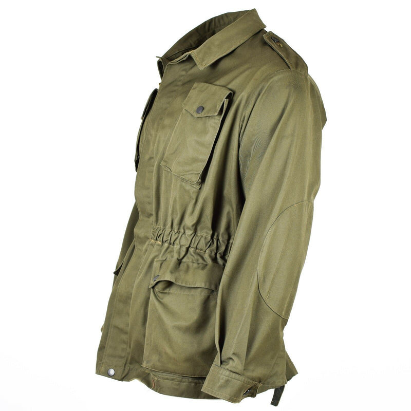 Camisa de chaqueta verde oliva de ejército italiano original