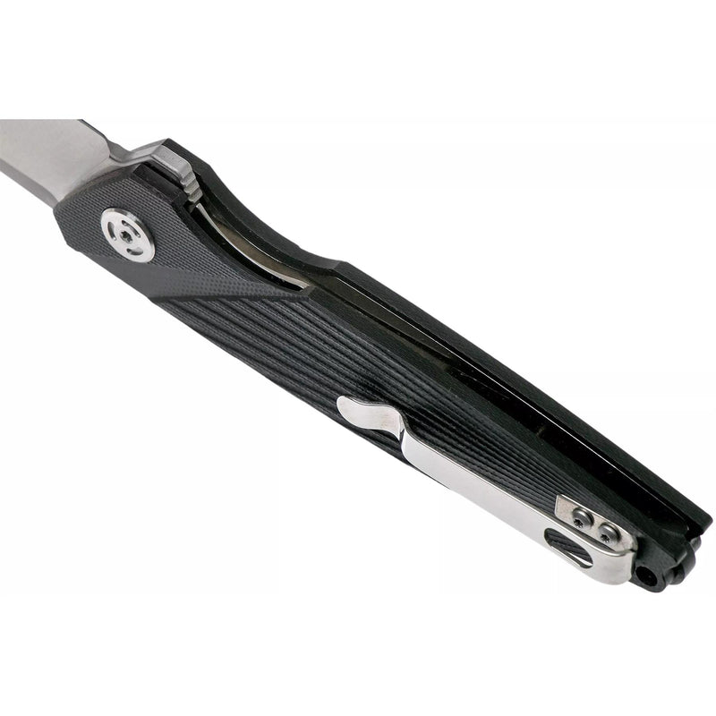 Fox Knives Brand Plegador de bolsillo plegable Metropolis de acero inoxidable 440c recubierto de satén