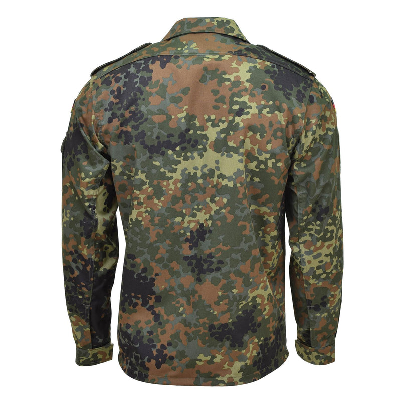 Leo Kohler Camisas militares tácticas Flecktarn Camuflage Light Combat BW Jacket