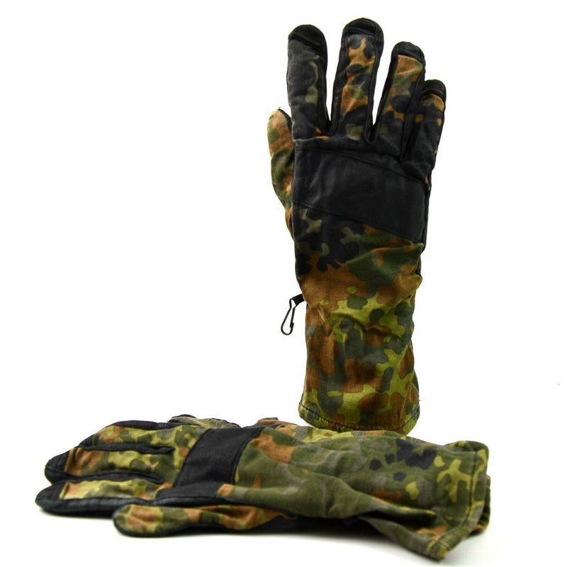 El verdadero ejército alemán Flecktarn camufla de camuflaje Guantes de combate de BW con todo propósito