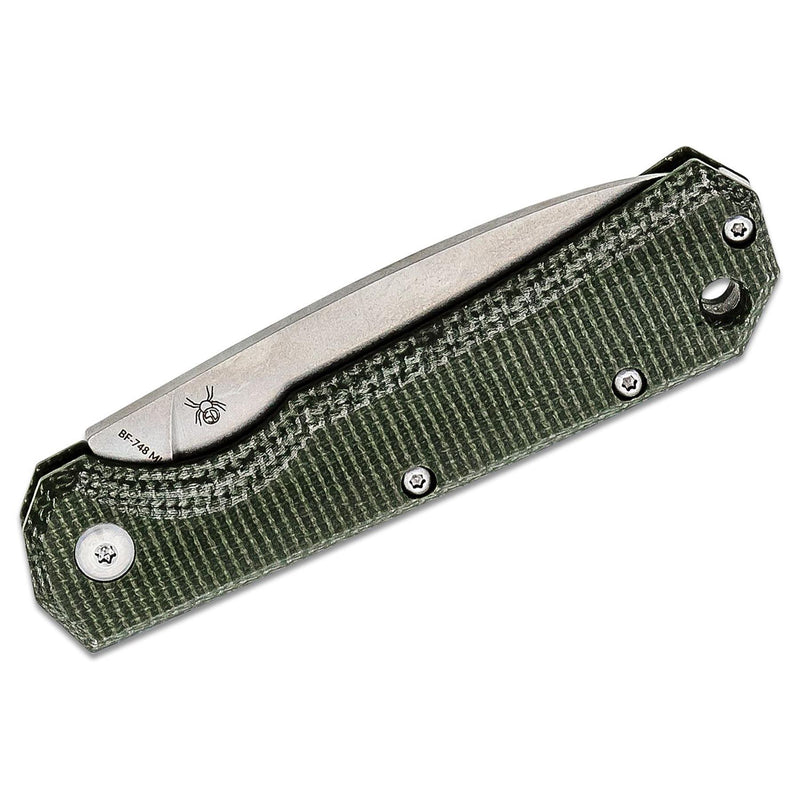 Fox Knives Brand Ciol Cuchilla plegable Abrigo satén de acero inoxidable 440C MICARTA MANDY