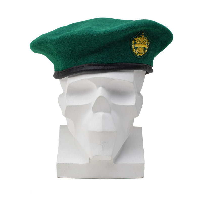 Genuino ejército austriaco lana verde boina boina gorra de cabeza de cabeza ligera casual nuevo