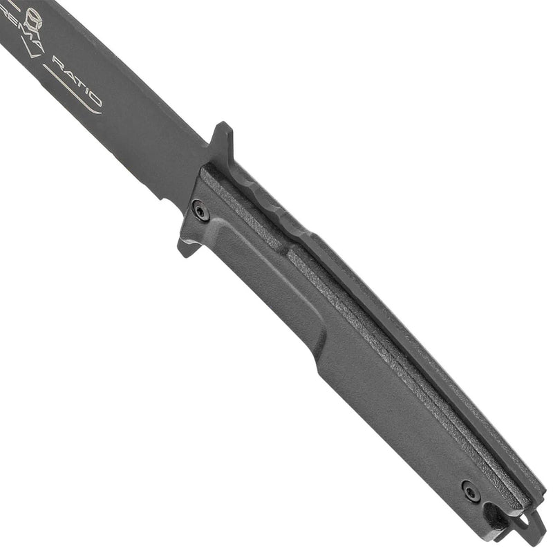 Relación extrema colschin cuchillo de papel fijo táctico halcón de halcón 58hrc negro