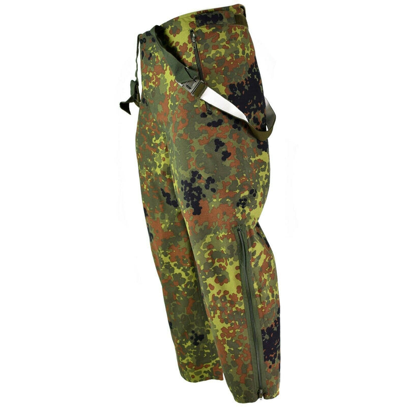 Nocios del ejército alemán genuino Goretex Bib N Brace Flecktarn Pantalones en general Nuevo