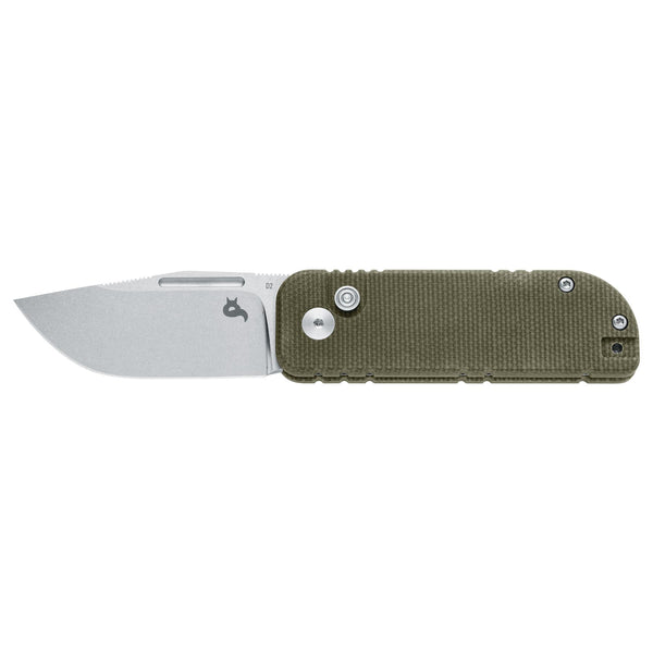 Fox Knives Nu-Bowie BF-758 MI Cuchilla de bolsillo plegable de acero inoxidable D2 Hoja