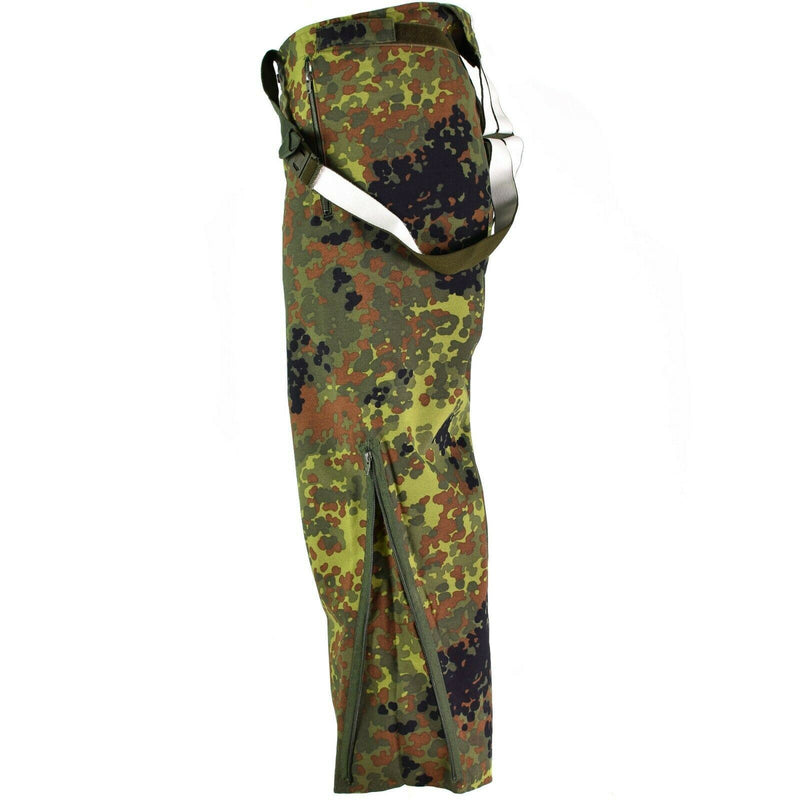 Pantalones del ejército alemán original Goretex Bib N Brace Flecktarn Pantalones en general