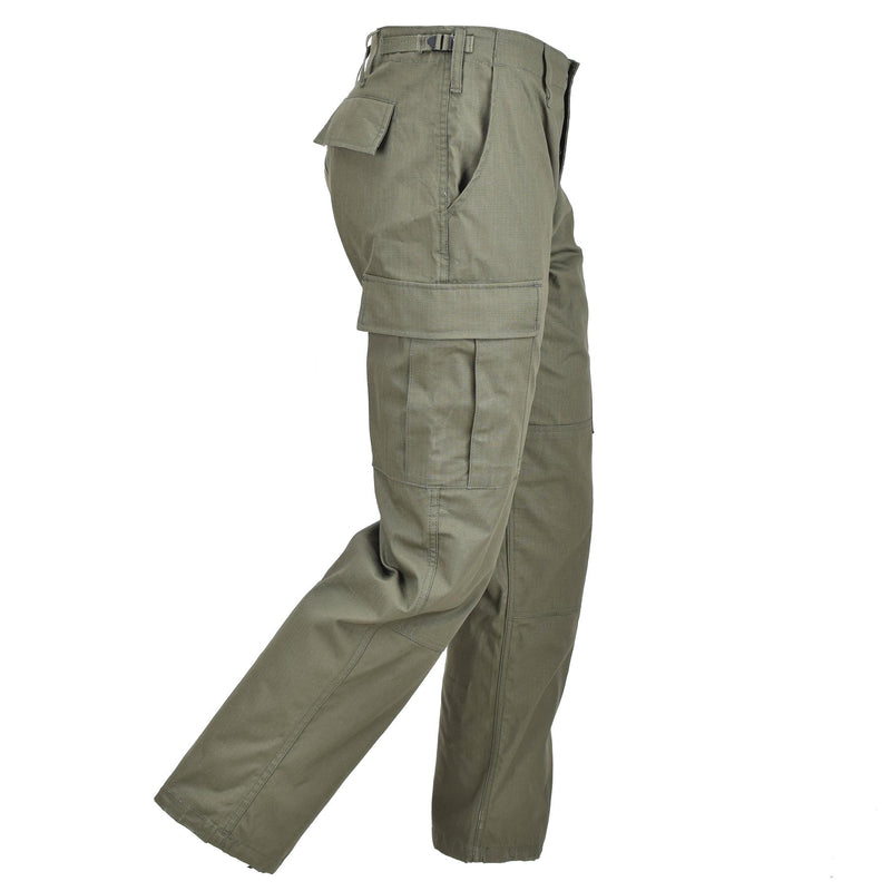 Mil-Tec Brand Ejército de EE. UU. Olive Bdu Pants de campo Tropas Ripstop pantalones