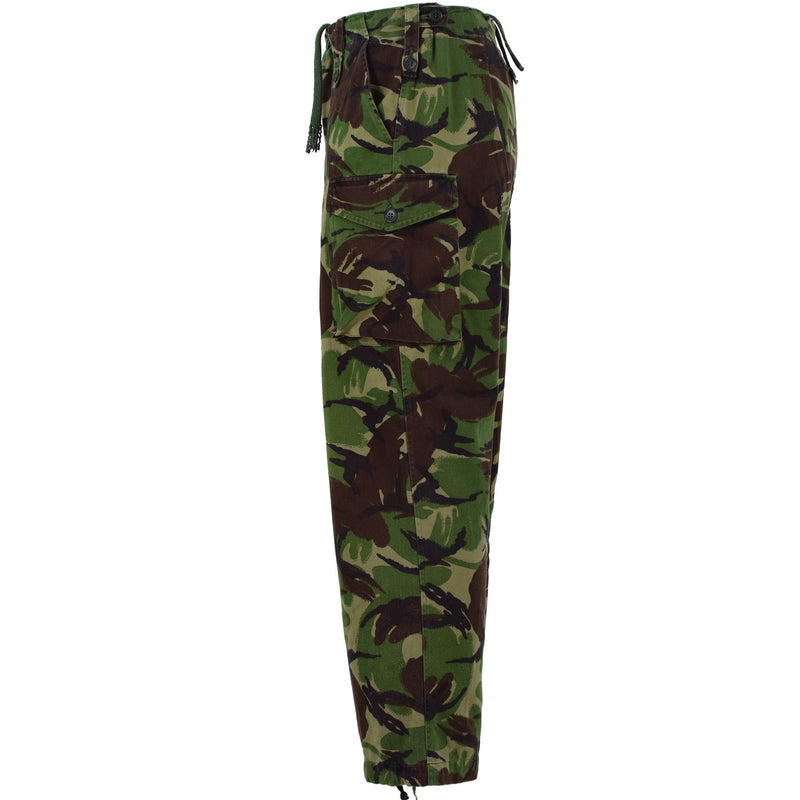 Pantalones del ejército británico original Temperate DMP Woodland Combat Bdu pantalones excedentes