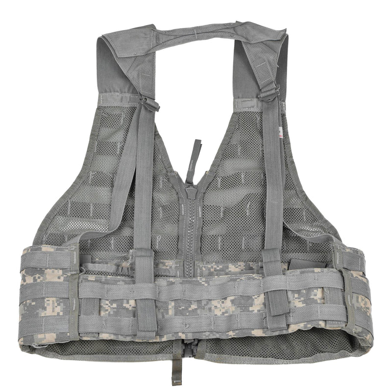 Chaleco táctico del ejército original de los EE. UU. Molle II gris oscuro ajustable ajustable