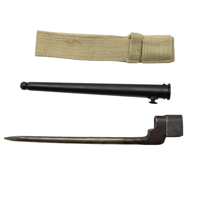 Original británico spike bayoneta bayoneta rana frota combate cuchillo vaina nueva