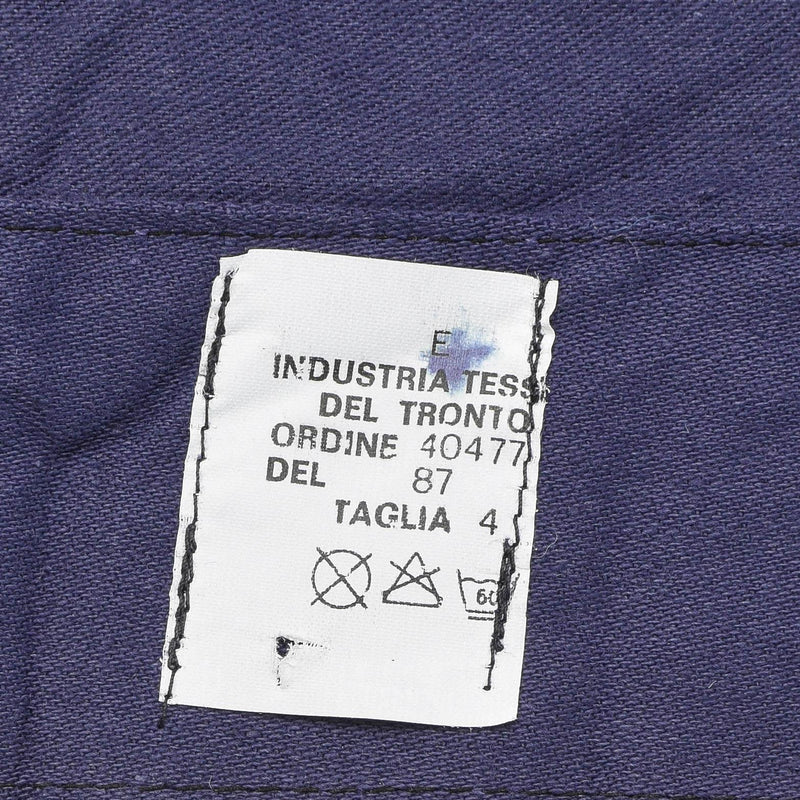 Chaqueta de trabajo azul del ejército de la Fuerza Aérea italiana original uniforme vintage Aircrew nuevo