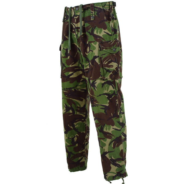 Pantalones del ejército británico original Temperate DMP Woodland Combat Bdu pantalones excedentes