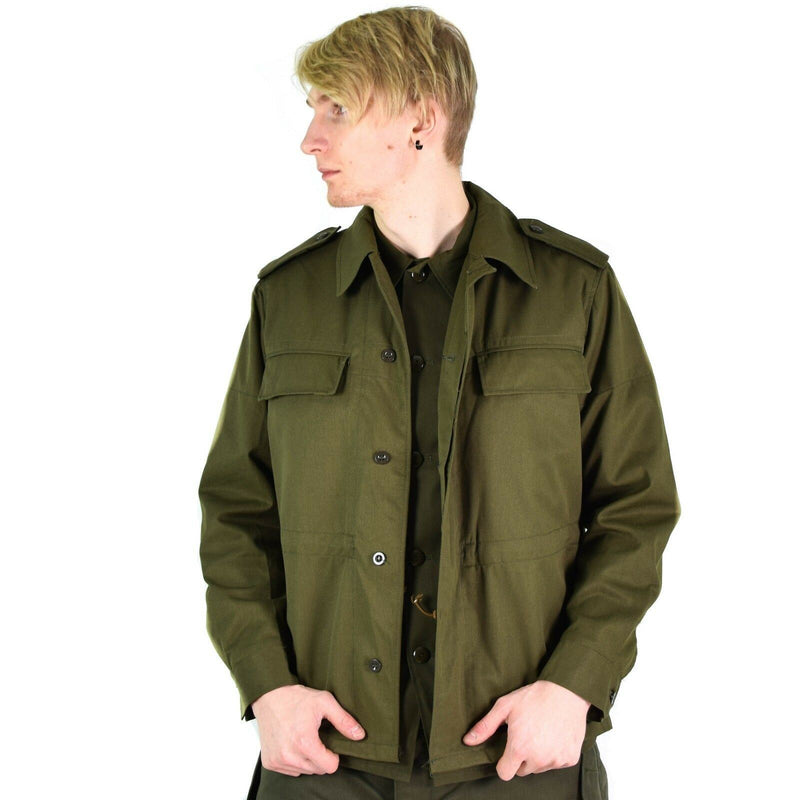 Chaqueta de campo del ejército checo vintage original M85 Militar Olive Verde Militar NUEVO