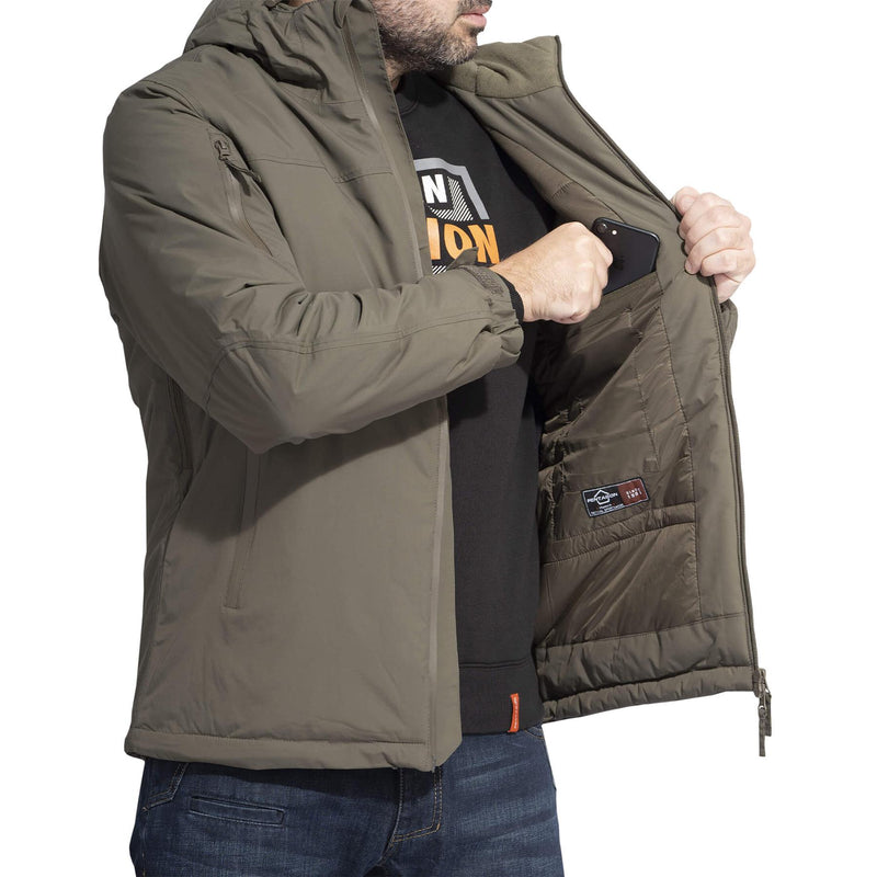 Pentágono Hoplite Parka Ejército Cálido Chaqueta de invierno Repelente al agua Hapapla Negro