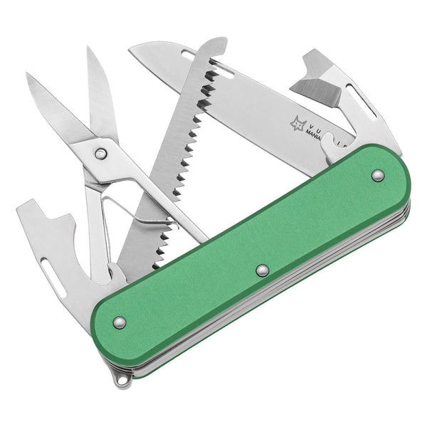 Fox Knives Vulpis FX-VP130-SF5 OD Multi Tool Knife N690CO BLADE DE ACERO GREEN