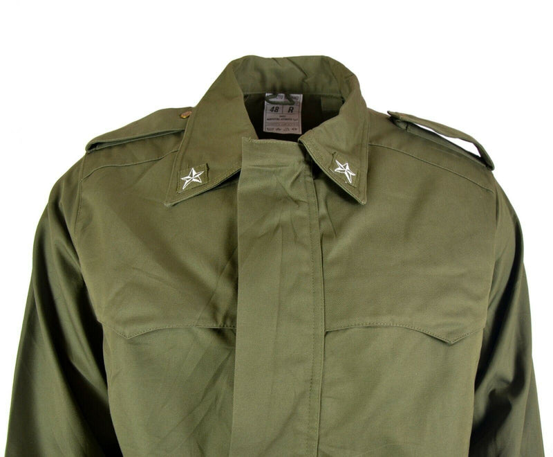 Ejército italiano original Olive Green Parka Jacket Military Bdu Prociding Proyector abrigo