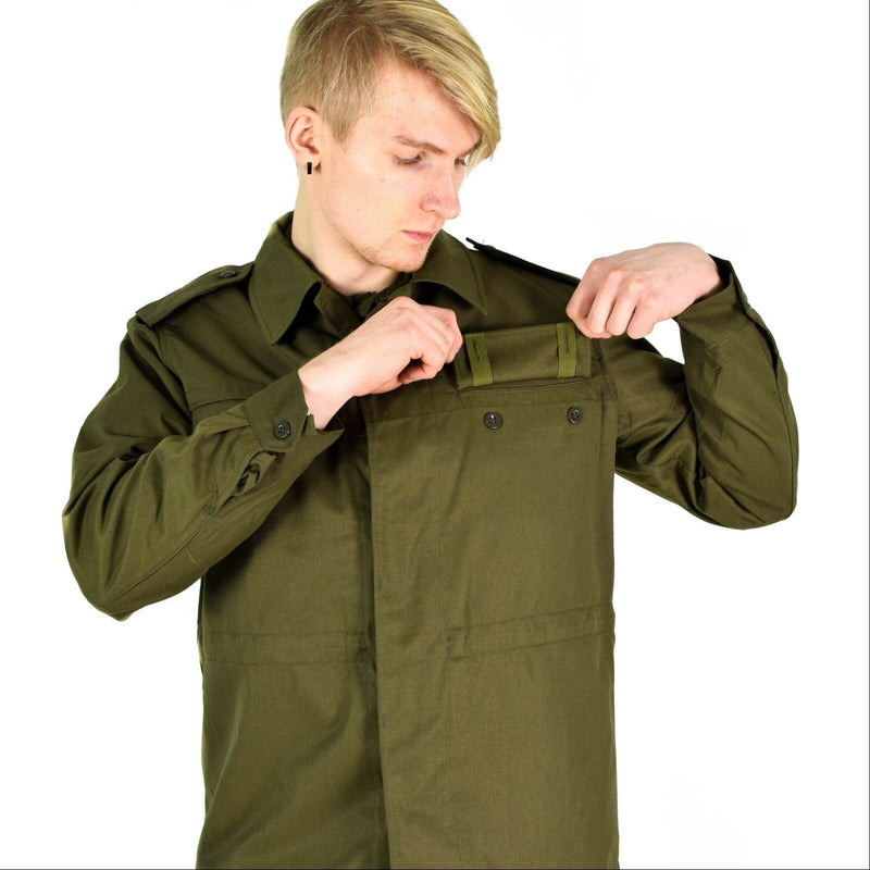 Chaqueta de campo del ejército checo vintage original M85 Militar Olive Verde Militar NUEVO