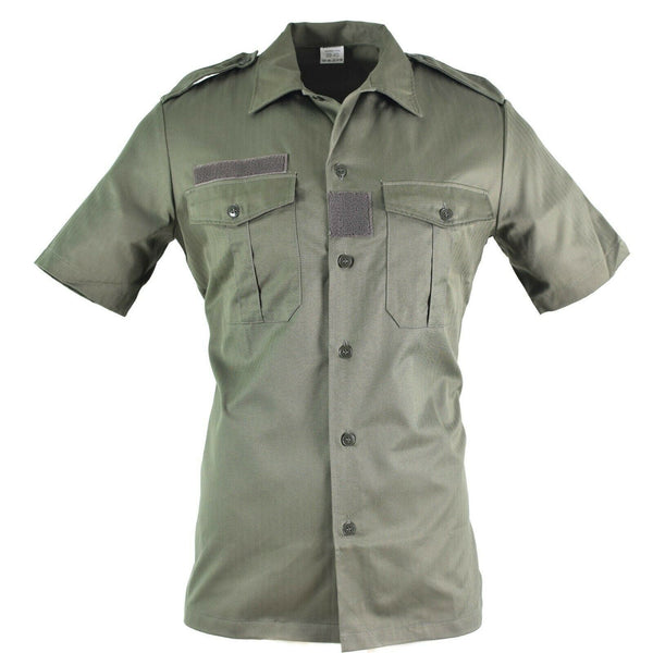 Camiseta de Olive OD de ejército francés original Mangas cortas F2 Camisetas nuevas