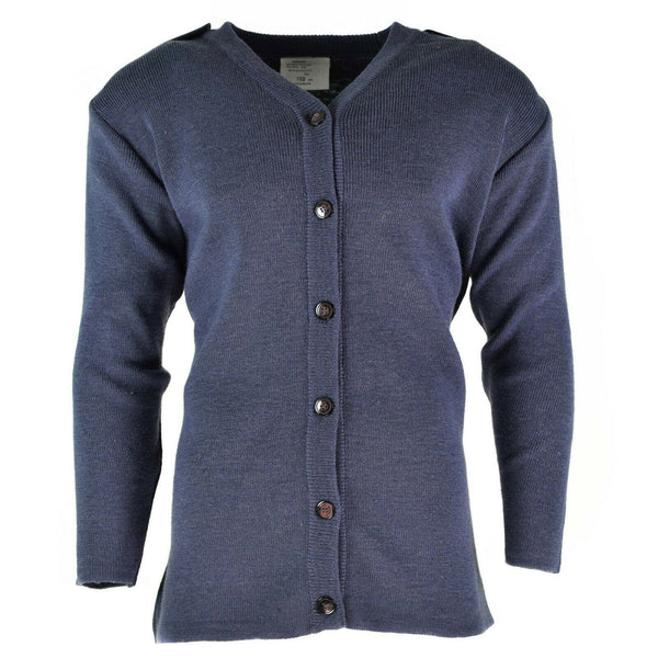 Original del ejército británico Cardigan Air Fuerza Aérea RAF Sétera de mujer Gray Blue Gray