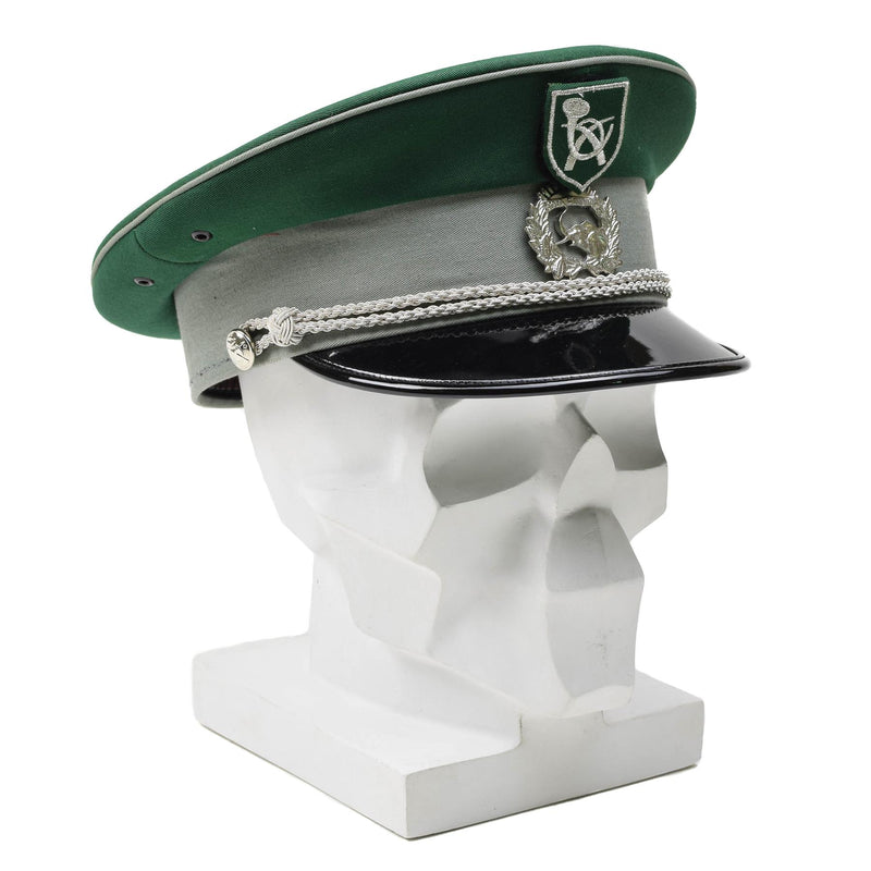 Original del ejército francés Visor verde Pico Cap Ivory Coast Insignia ligera nueva