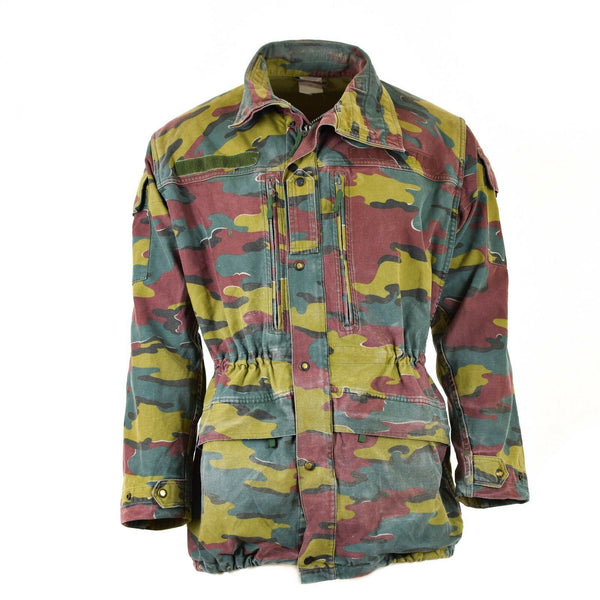 Combate militar del ejército belga original M90 Chaqueta de campo Parka Jigsaw Camo Surplus