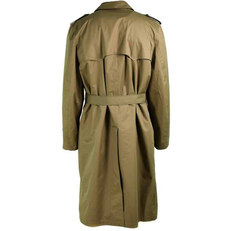 Gabla gabardina de Oficial Long Genuine Holand Holand Holch Army Coat Caki con forro nuevo