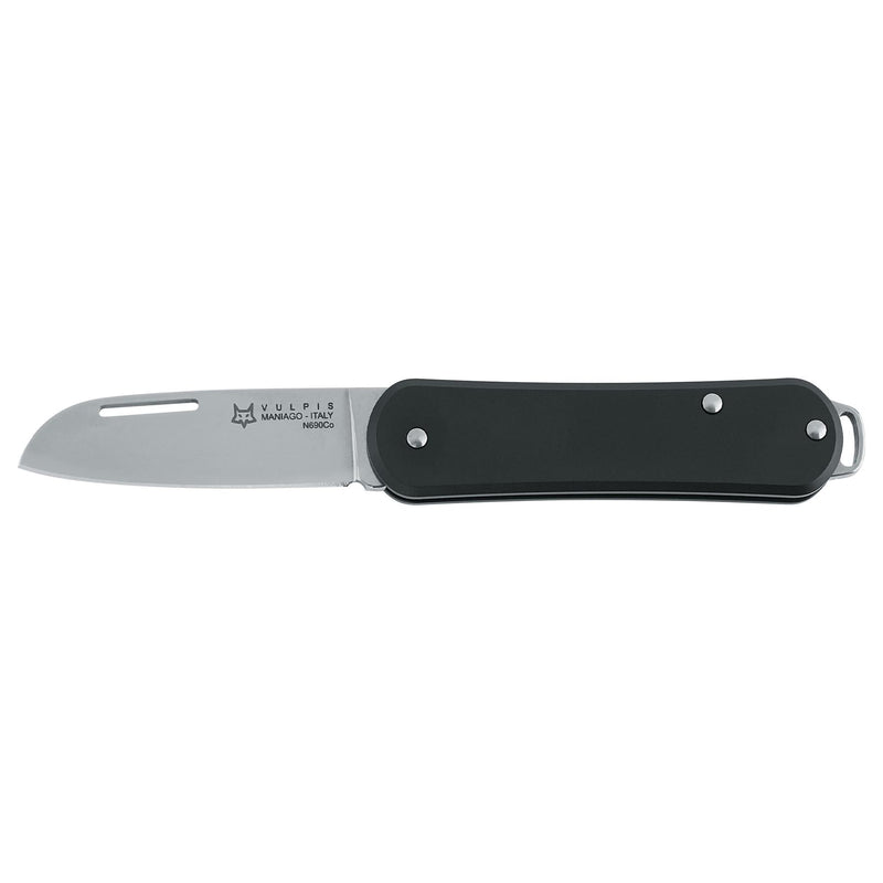 Fox Knives Vulpis FX-VP108 BK Camsiñón plegable de bolsillo Acero inoxidable N690CO Negro