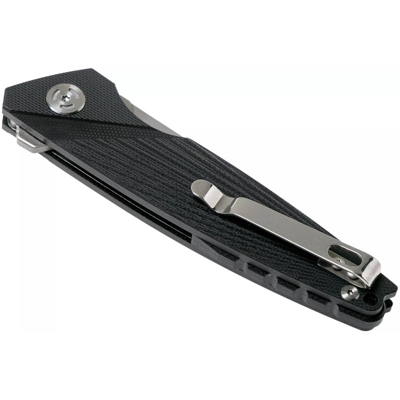 Fox Knives Brand Plegador de bolsillo plegable Metropolis de acero inoxidable 440c recubierto de satén