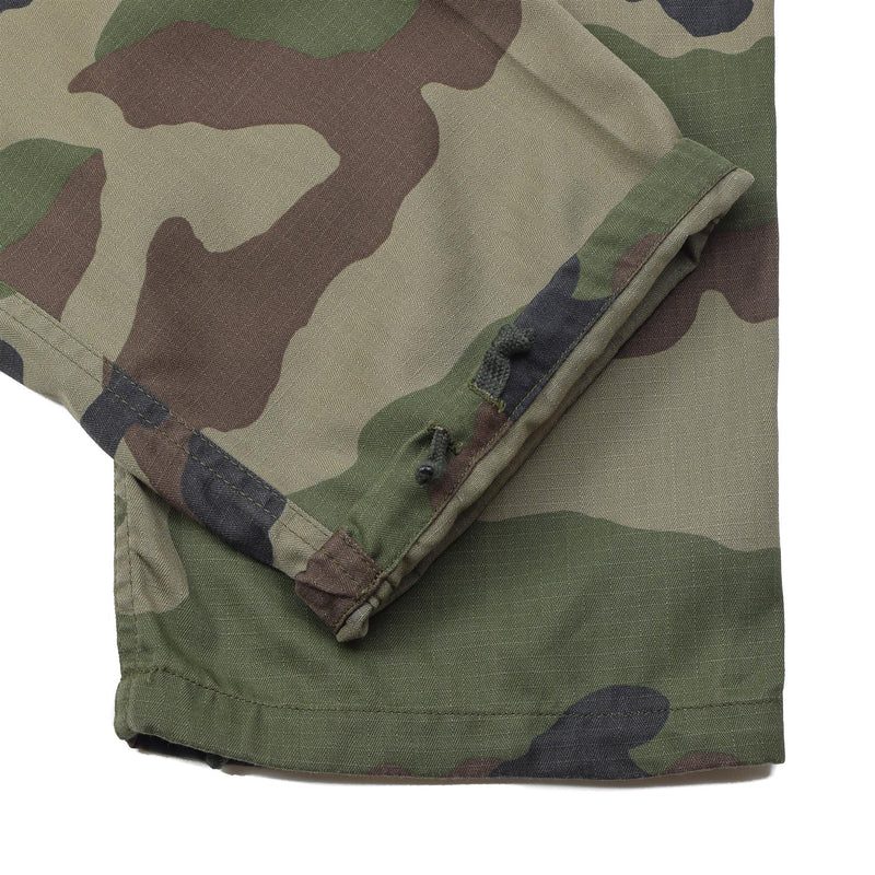 Pantalones de carga militar franceses originales CCE CAMO RIPSTOP ANTI-MOSQUITOS tratados