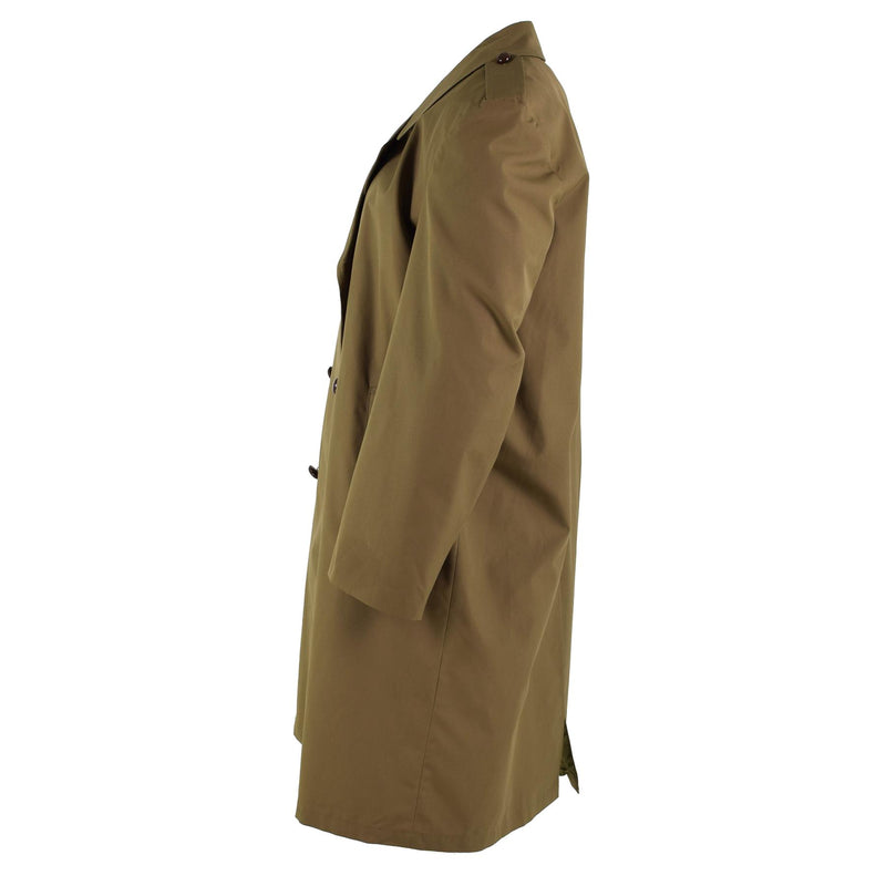 Trenchcoat formal del ejército holandés original brown Surplus Oficial Officer Coat NUEVO