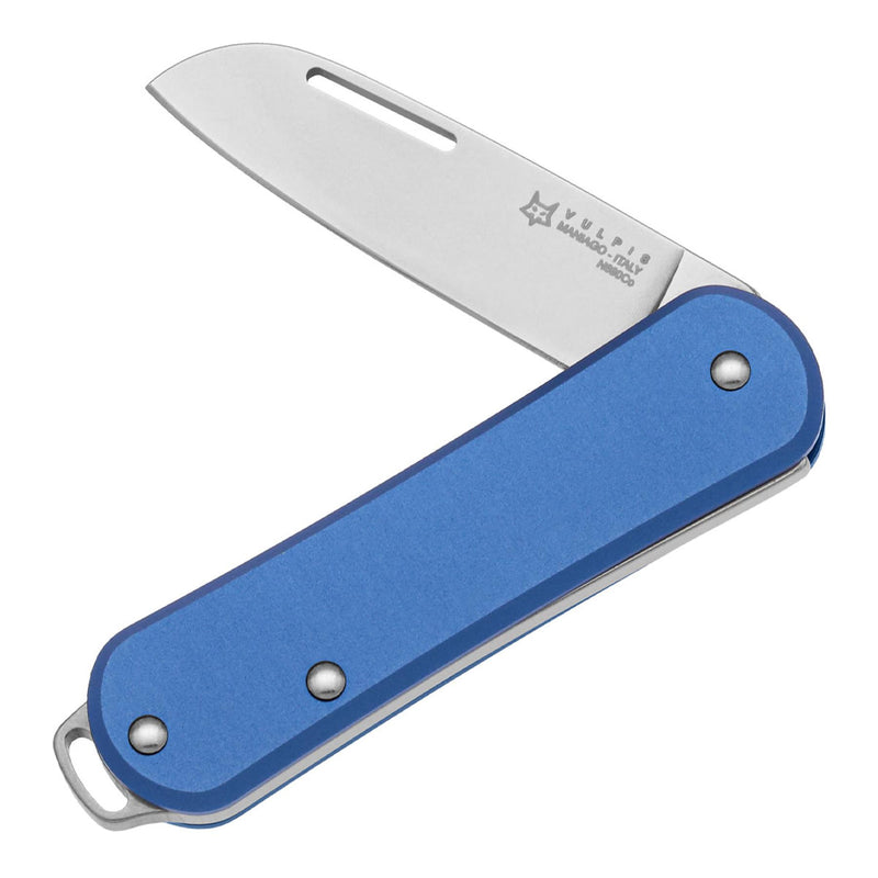 Fox Knives Vulpis FX-VP108 SB Cambie de bolsillo plegable Acero inoxidable N690CO Azul