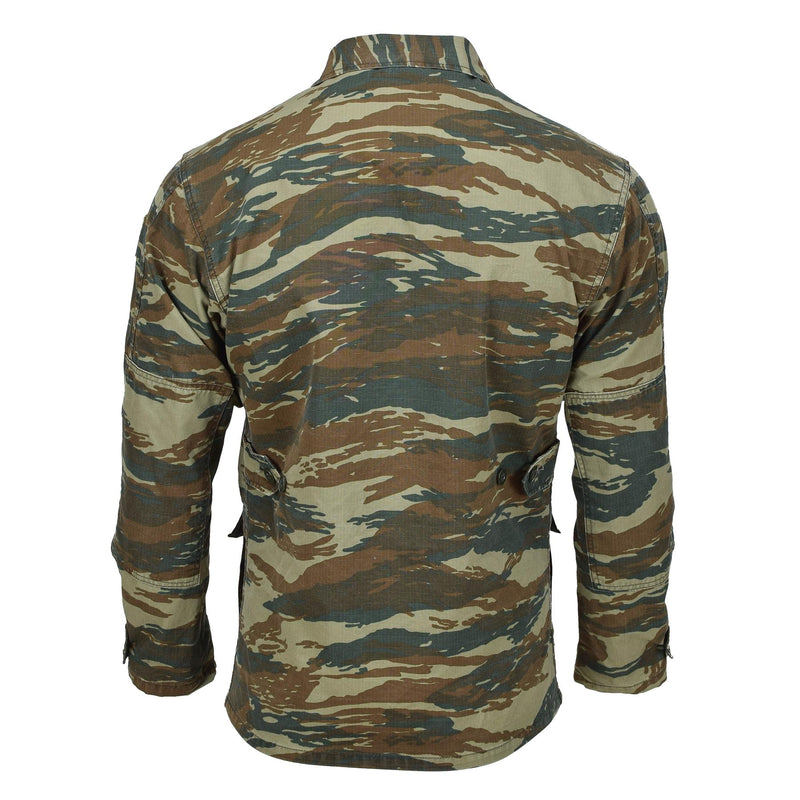 Field militar griego original BDU Jacket Lizard Camuflage Grecia Camisetas del ejército