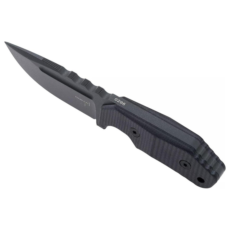 Boker más pequeño Dvalin Black Cuchillo fijo D2 Cuchillo táctico de acero inoxidable EDC EDC