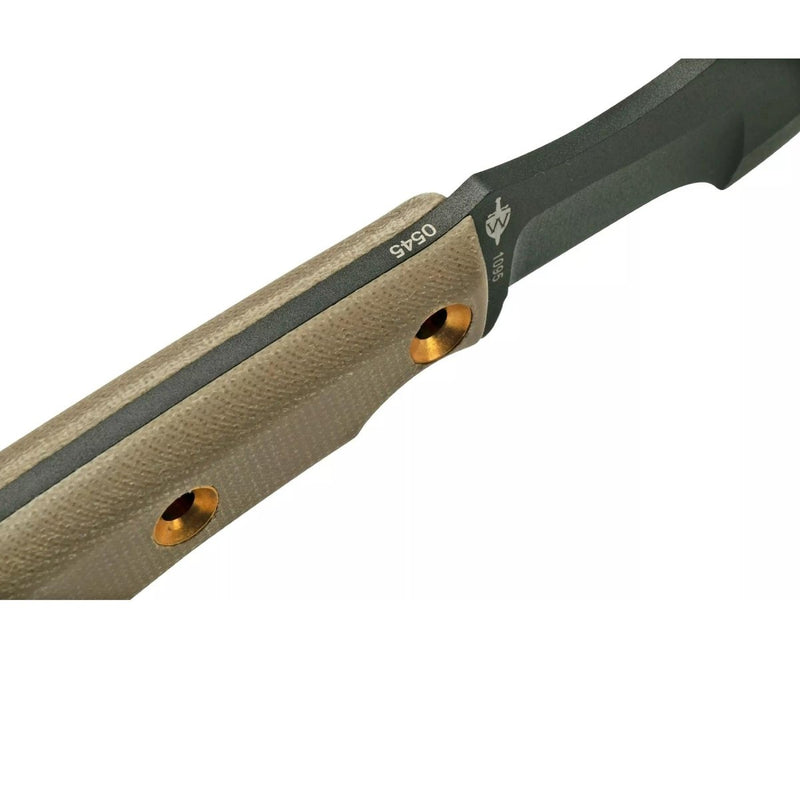 Boker Plus Micro Tracker Hool de supervivencia EDC de cuchilla de acero de acero de carbono 1095