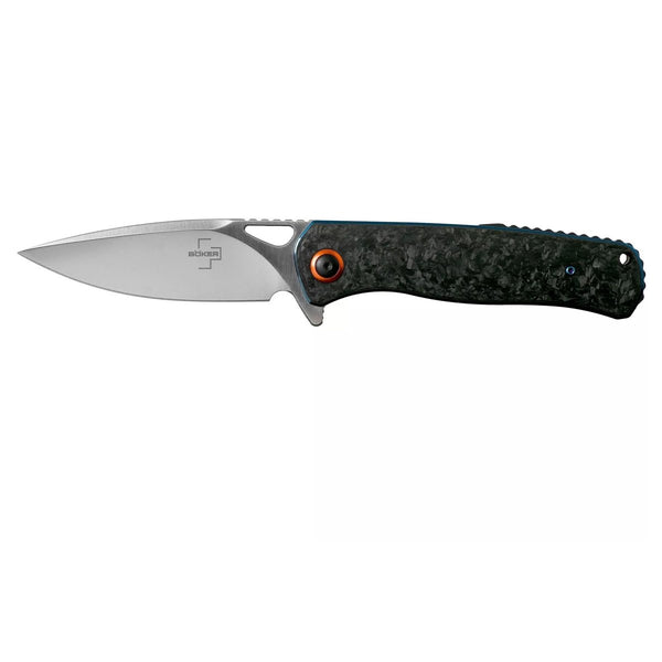 Boker más Nebulia de bolsillo D2 Cuchilla plegable de acero inoxidable Manija de carbono