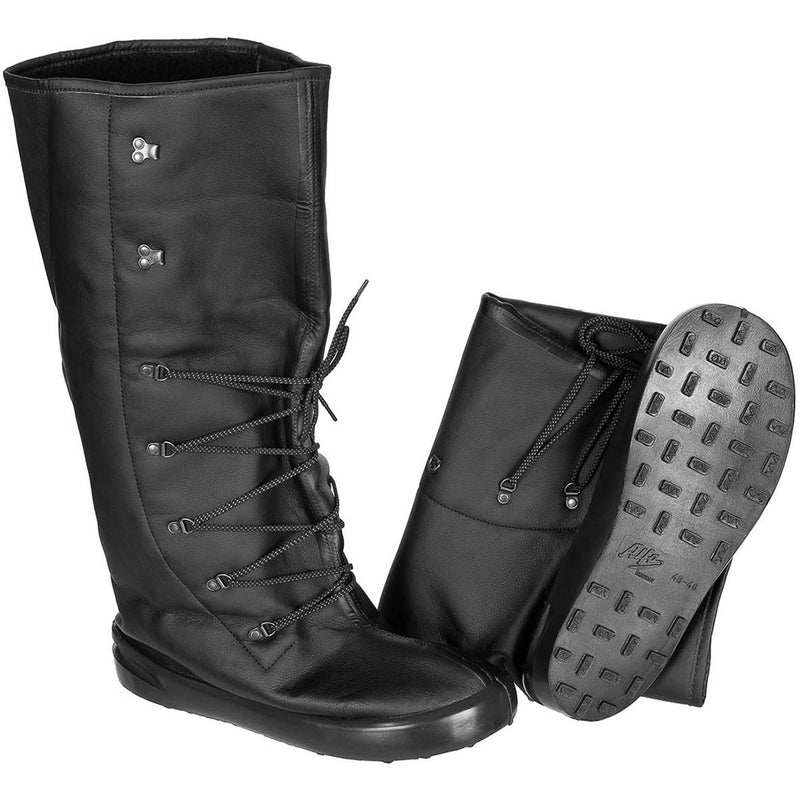 Overboots de Alfa del ejército de Noruega original aislantes zapatos de cuero negro bien agarre nuevo