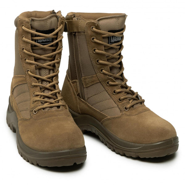 Botas de senderismo de Hi-Tec Magnum Centurion 8.0 Coyote Tactical Footear Side Zip NUEVO