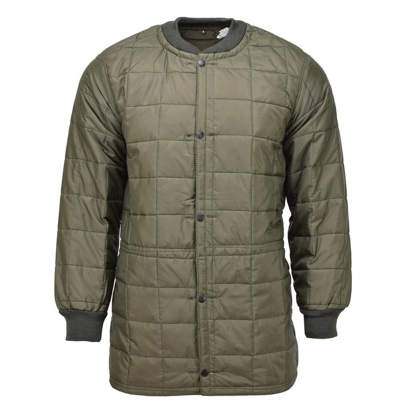 Parka militar italiano original parka desmontable chaqueta acolchada chaqueta de campo oliva nueva