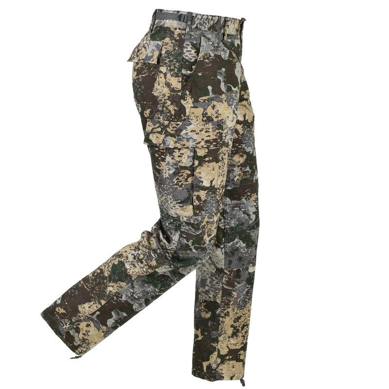 Mil-Tec Militares de los pantalones de campo BDU R/S BANSERS Camuflaje Cintura ajustable